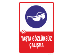 Taşta Gözlüksüz Çalışma Levhası