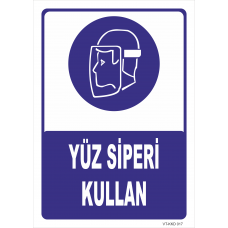 Yüz Siperi Kullan Levhası