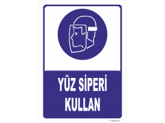 Yüz Siperi Kullan Levhası