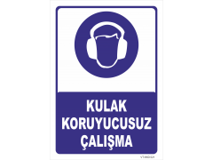 Kulak Koruyucusuz Çalışma Levhası