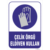 Çelik Örgü Eldiven Giy