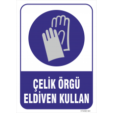 Çelik Örgü Eldiven Giy