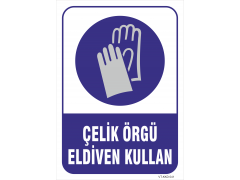 Çelik Örgü Eldiven Giy