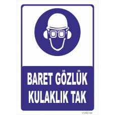 Baret Gözlük Kulaklık Tak