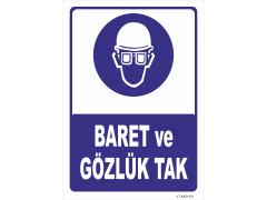 Baret ve Gözlük Tak