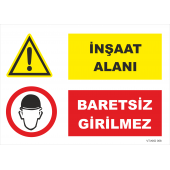 İnşaat Alanı Baretsiz Girilmez