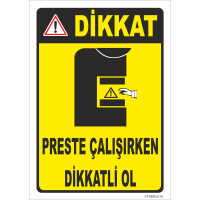 Dikkat Preste Çalışırken Dikkatli Ol