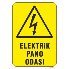 Elektrik Pano Odası Levhası