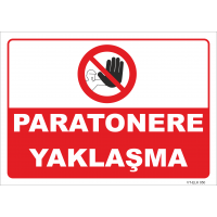 Paratonere Yaklaşma Levhası